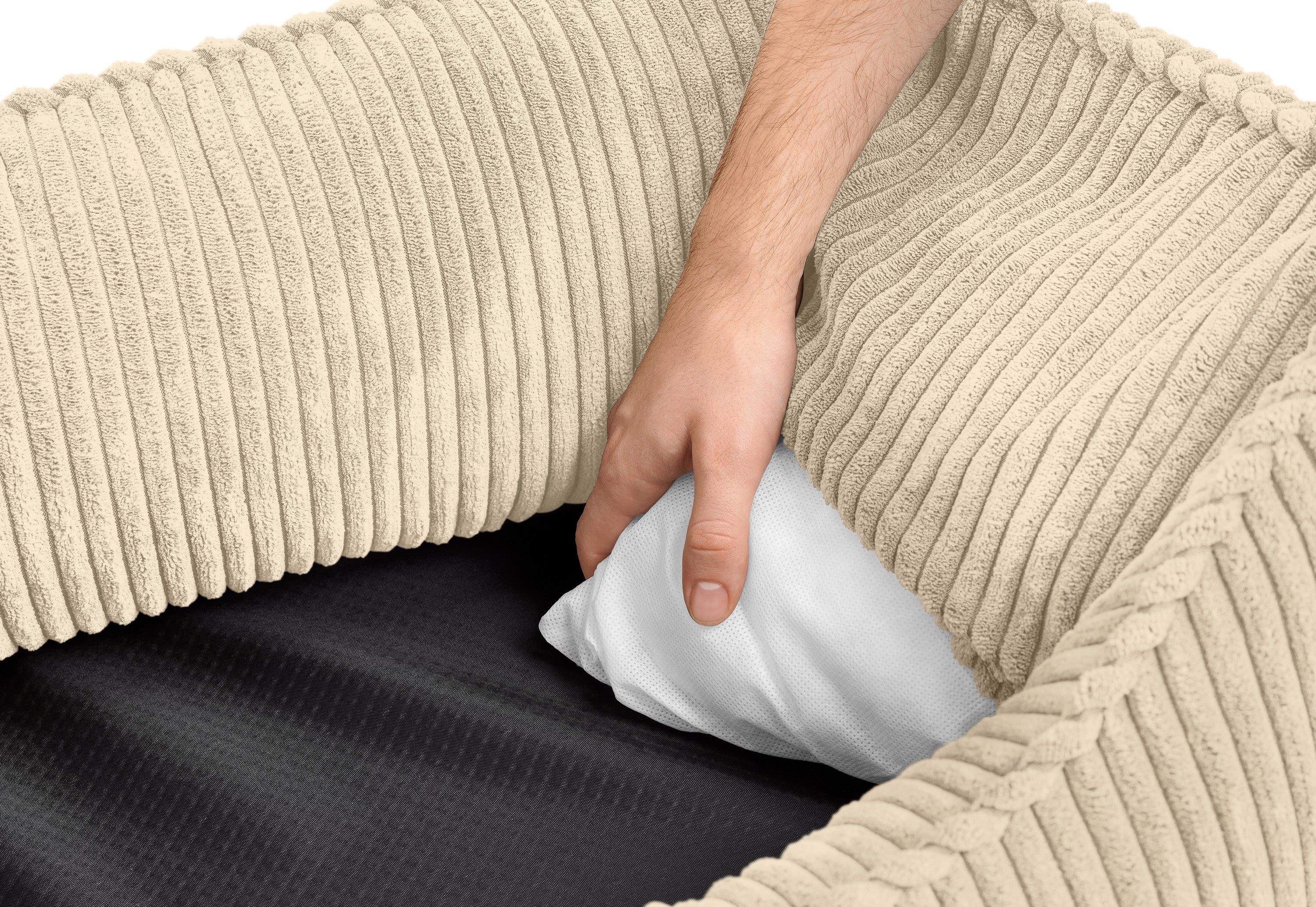 Ergonomická pohovka pre psa Hunter Corbie – krémová