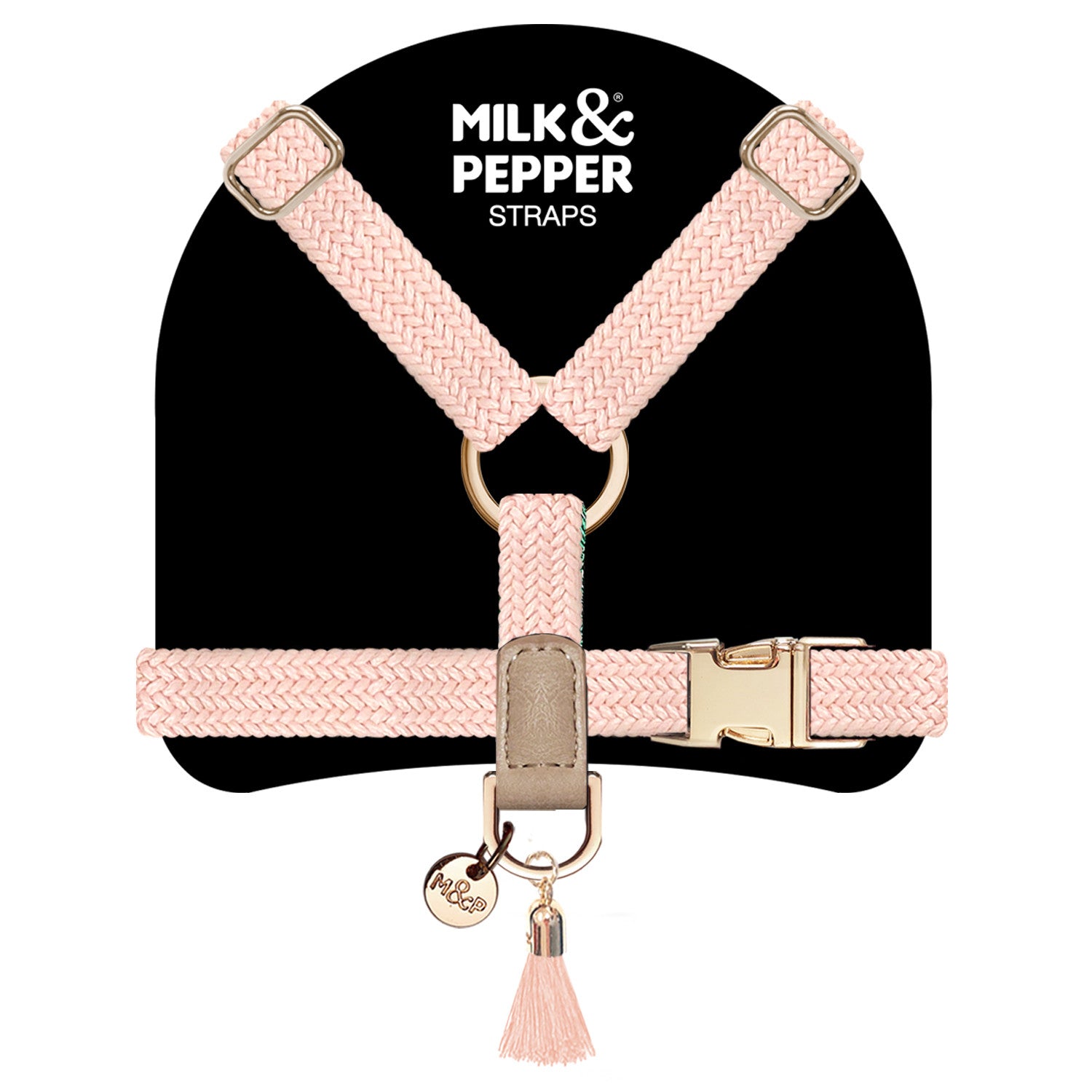 Popruhový postroj pre psa Milk&Pepper Kaya – ružová