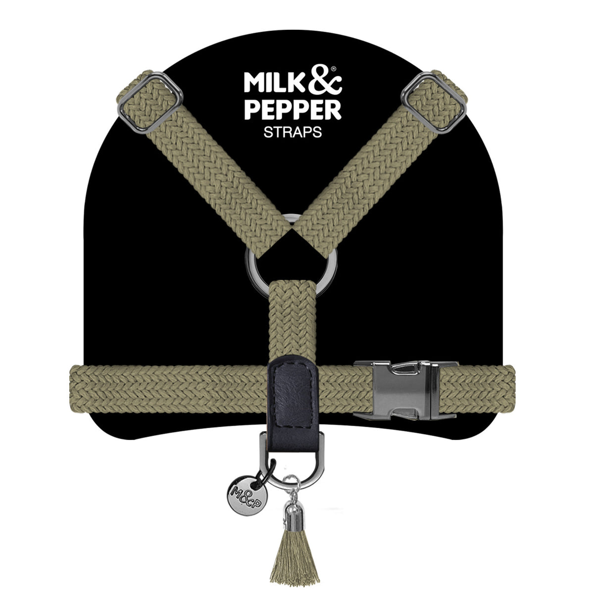 Popruhový postroj pre psa Milk&Pepper Kaya – khaki
