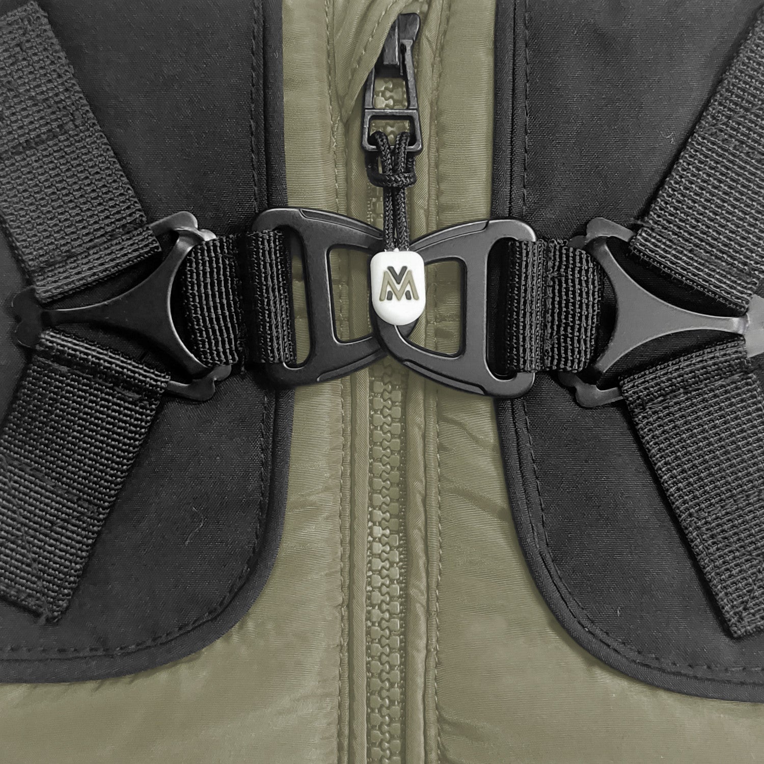 Pršiplášť s postrojom pre psa Milk&Pepper Skipper – khaki