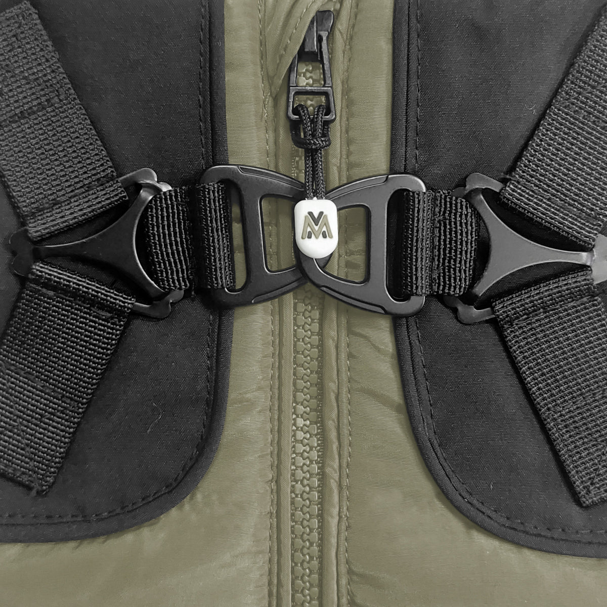Pršiplášť s postrojom pre psa Milk&Pepper Skipper – khaki