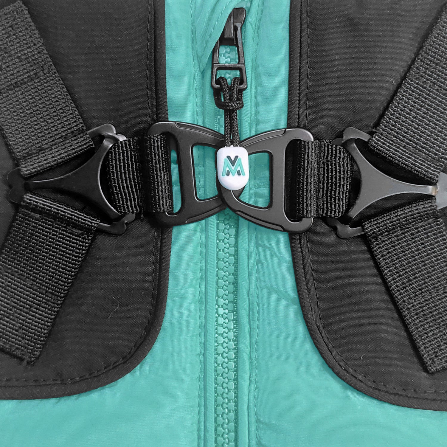 Pršiplášť s postrojom pre psa Milk&Pepper Skipper – akvamarínová