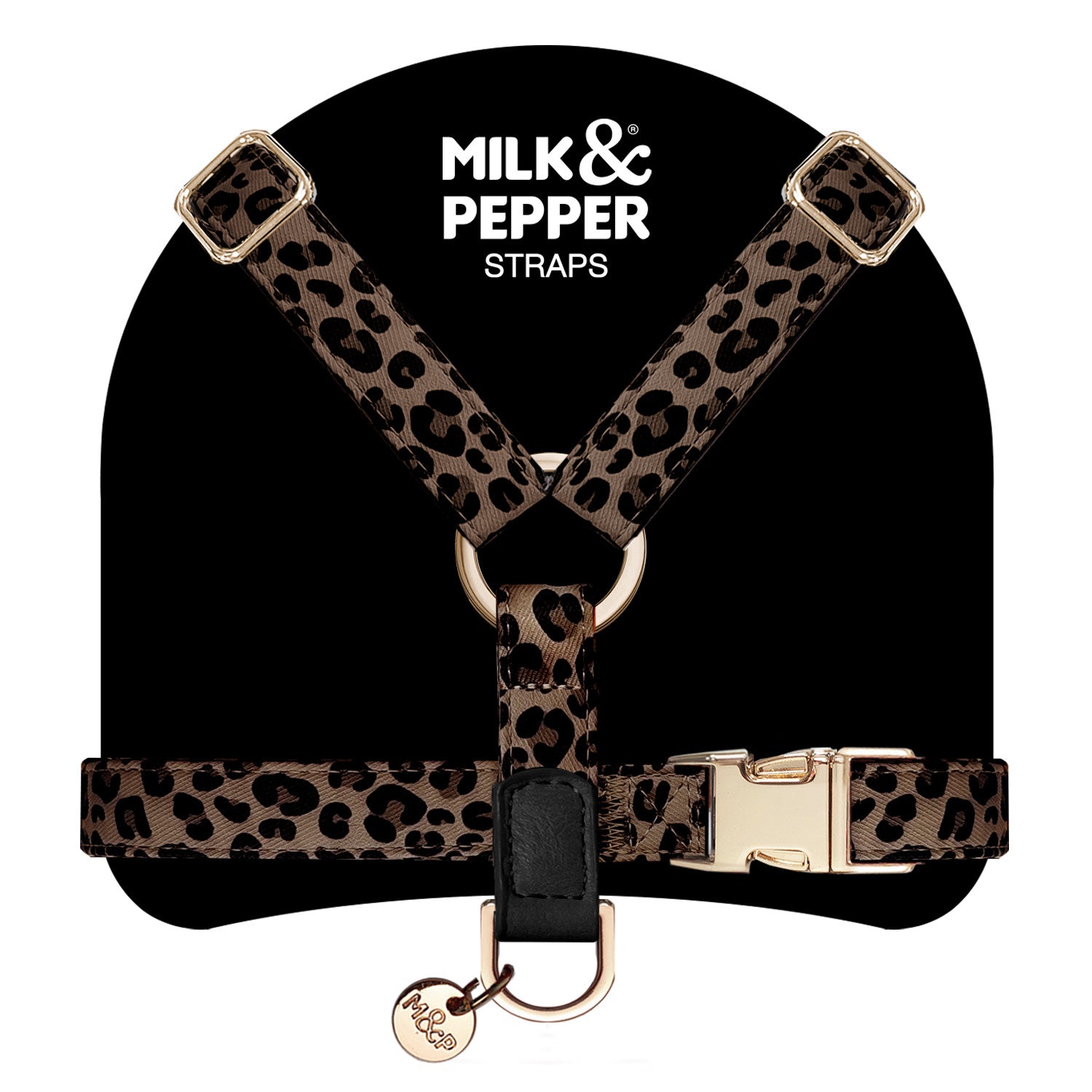 Popruhový postroj pre psa Milk&Pepper Zaria – leopardia