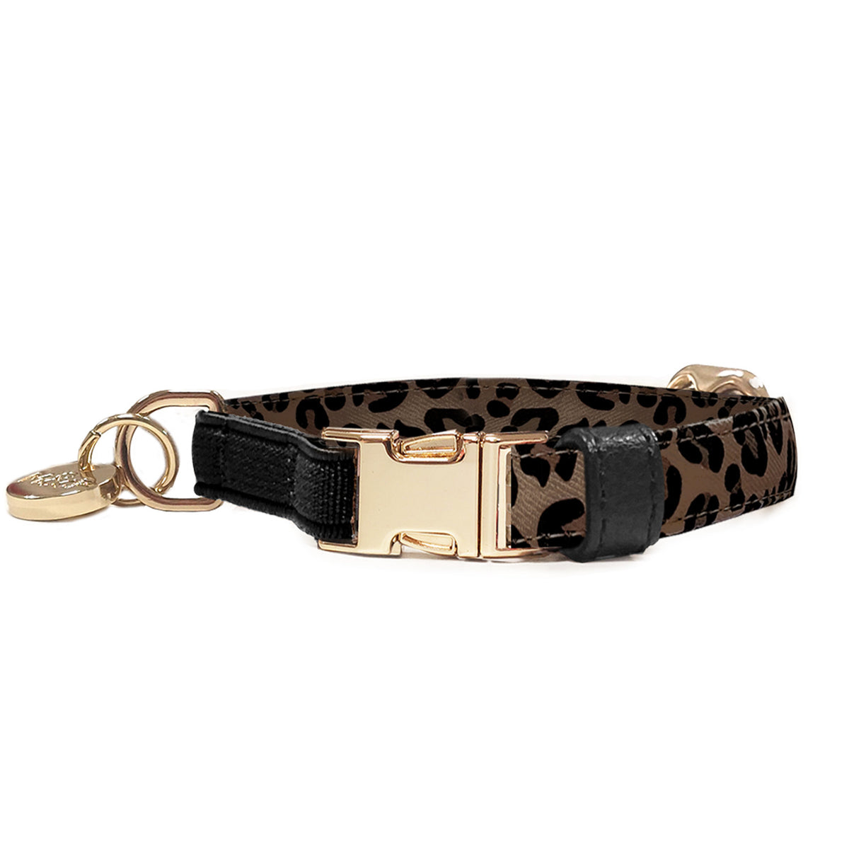 Nastaviteľný obojok pre mačky Milk&Pepper Zaria – leopardia