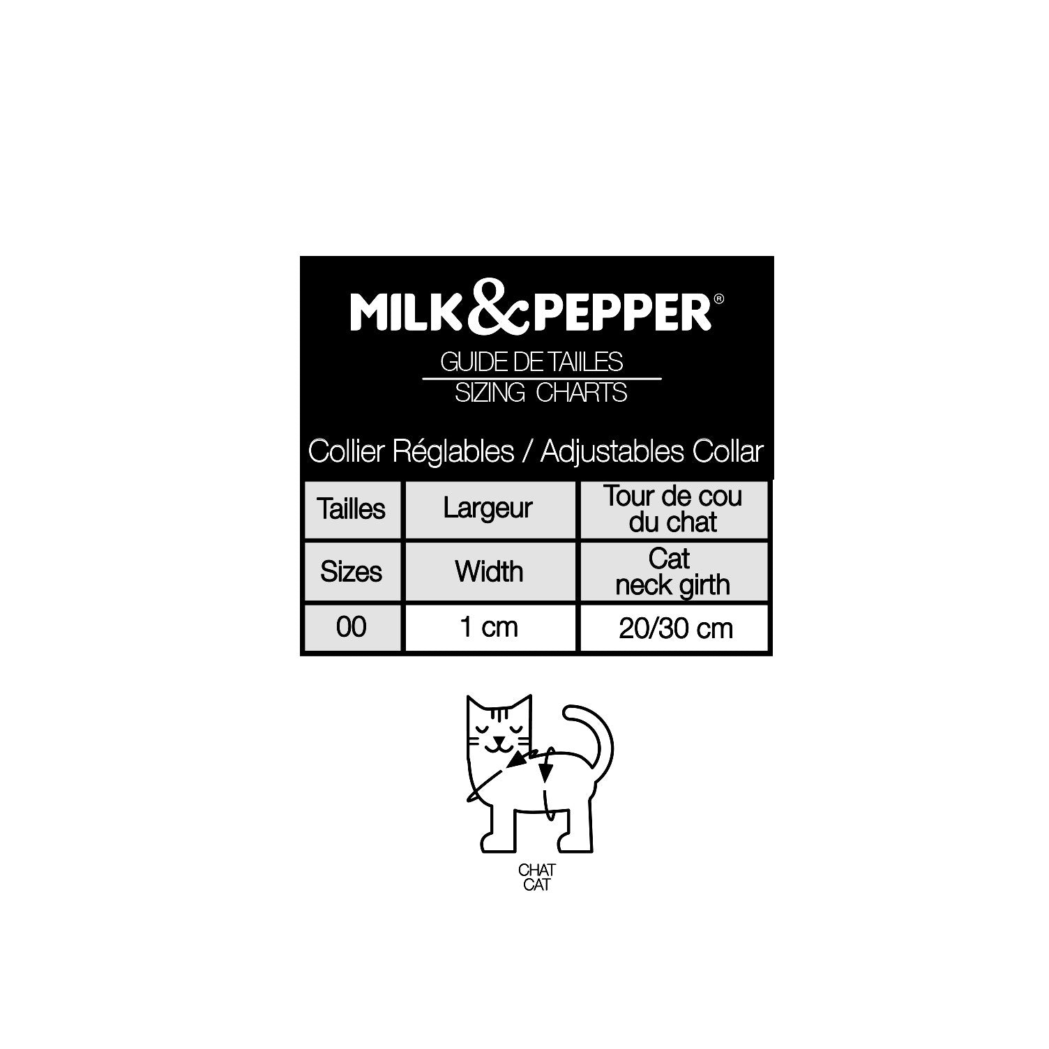 Nastaviteľný obojok pre mačky Milk&Pepper Zaria – leopardia