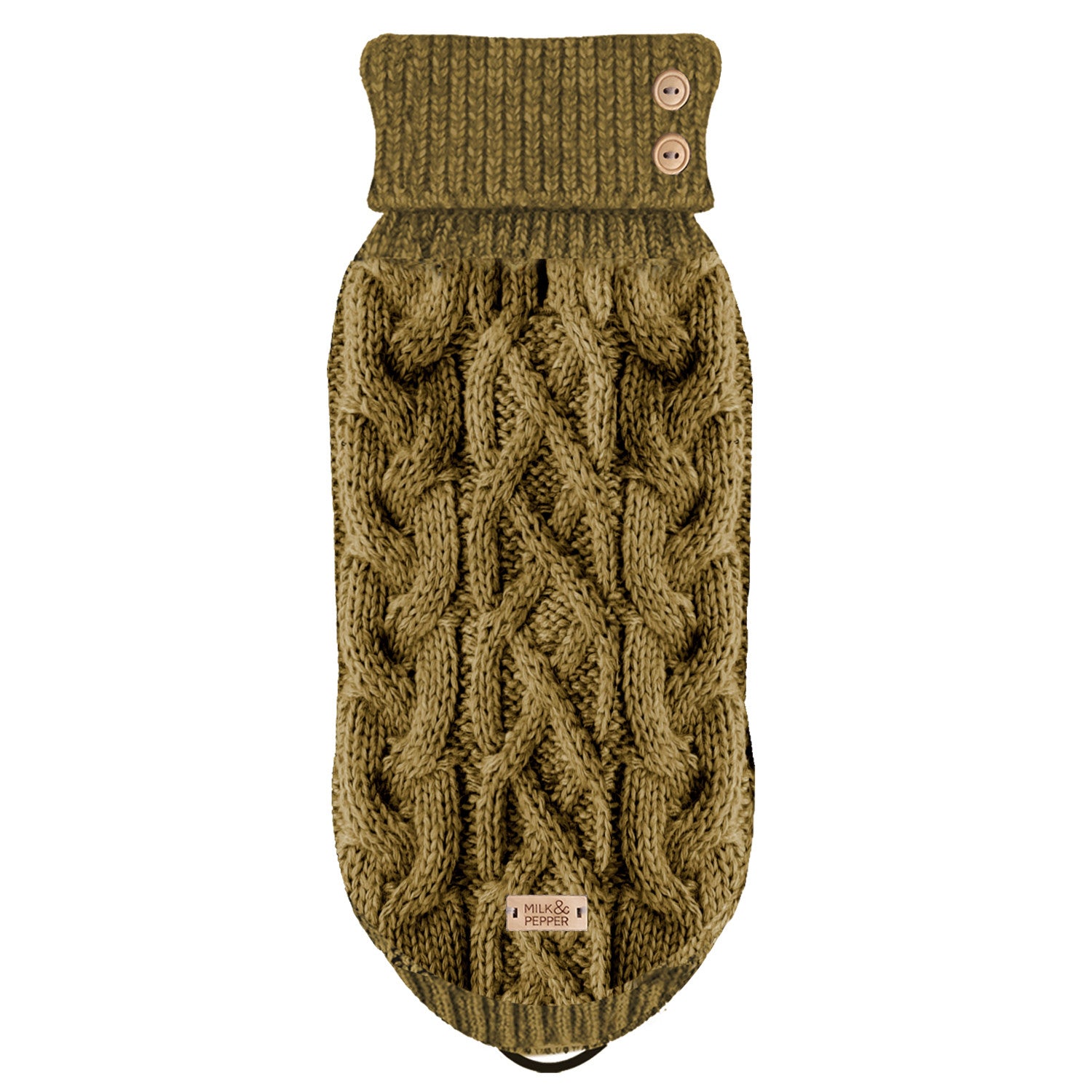 Sveter pre psa Milk&Pepper Montgomery – khaki